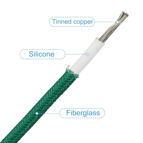 Fil Électronique Isolé Résistant 200°C Silicone 15AWG