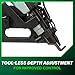 Metabo HPT Finish Nailer with Air Duster, Pro-Preferred Pneumatic Power Nailer for Crown Moldings, Base Moldings, and More, Selective Actuation, 15 Gauge Angled, 1-1/4″ to 2-1/2″ Finish Nails, NT65MA4