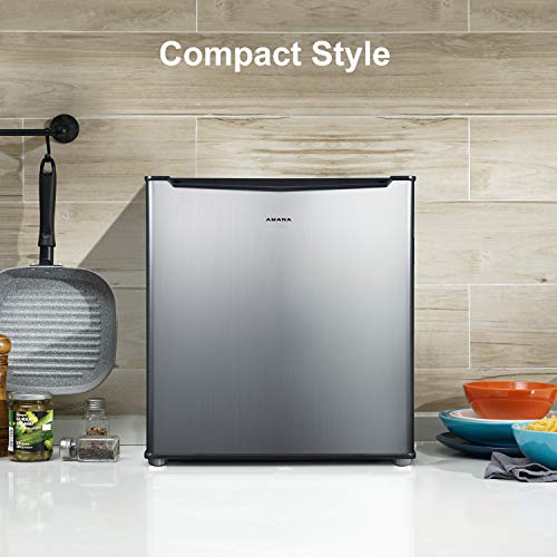 Amana AMAR27S1E Compact Refrigerator, Single Door Fridge Adjustable