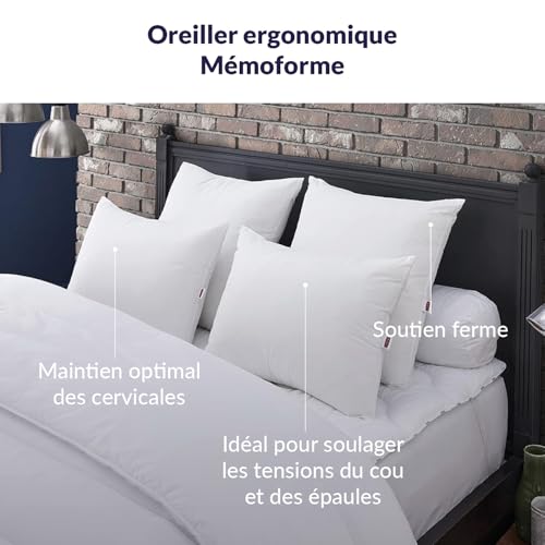 Oreiller Mémoire de Forme 60x60 Ergonomique DODO