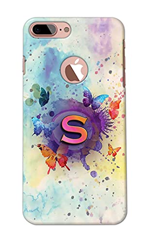 Image of Printed Hard Back Cover Case for Apple iPhone 7+ Plus Logo | iPhone 8+ Plus Logo Back Cover (Alphabet S) -203