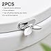 Vasiumic 2-Pack Toilet Seat Lifter Handle, Hygienic Lid Lifting Device Bathroom, Install ABS Opener Tool, No Home Office Travel, Silver(Silver)