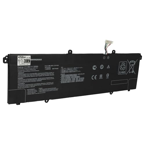 vhbw Akku kompatibel mit Asus VivoBook S14 S433IA-EB166T, S433IA-EB174, S433IA-EB175 Notebook (4250mAh, 11.55V, Li-Polymer)