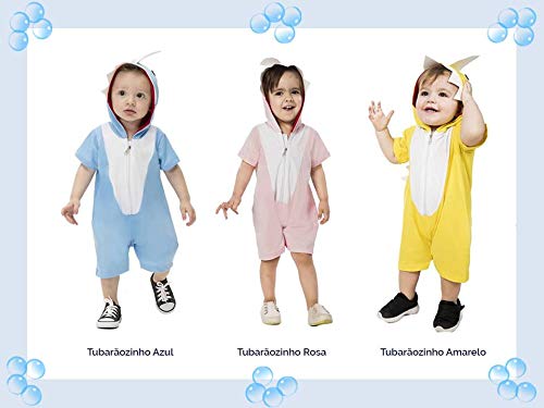 Fantasia Baby Shark Tubarãozinho Infantil Baby Cor Rosa Tamanho 12 a 18 Meses 1 Fantasia Baby Shark Tubarãozinho Infantil Baby Cor Rosa Tamanho 12 a 18 Meses