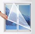 Window Insulation Kit, Window Insulation Kit for Winter, Transparent Heat Insulation Film, Winter Protection Suitable for Living Room, Bedroom, Kitchen, Bathroom (31.5 * 70.8in)