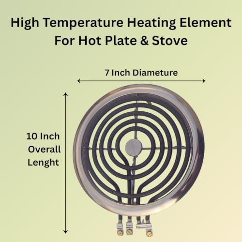 Image of G Coil Stainless Steel Electric Element 2000 Watt Heavy Duty | 7 Inch (Approx) Heating Coil | Fast Heating, Durable & Energy Efficient