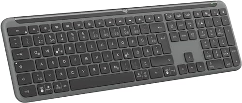Logitech Signature Slim K950, Clavier sans Fil - Graphite, Clavier Allemand QWERTZ