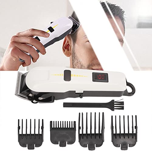 Aparador de Cabelo Masculino, Aparador Elétrico Sem Fio e Sem Ruído Com Pente de 4 Guias para Barbea