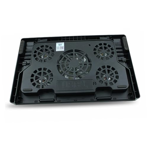 Base de enfriamiento para laptop con 5 ventiladores USB y soporte ajustable miniatura 1