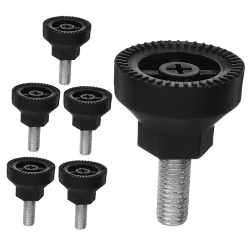 SOLUSTRE 6pcs Plastic Laboratory Lifting Stand Levelers Heavy Duty Adjustable Feet Easy to Install for Lab Workbench Height