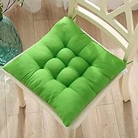 Xpnit Set di 4 cuscini per sedia, morbidi con lacci, 40/45 cm, per sala da pranzo, cucina, giardino, ufficio, interni (4 pezzi, 45 x 45 cm, D