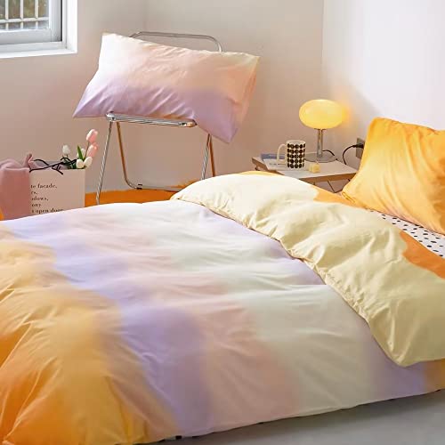 Clothknow Orange Gradient Comforter Set Queen Yellow And Purple Bedding Comforter Sets Beige Yellow Bedding Sets Queen Brown Abstract Art Comforter Queen Soft Comfy 3Pcs Mustard Bed Comforter Queen #TOP1