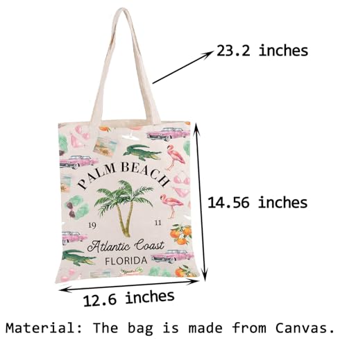 Bolso tote PWHAOO de Palm Beach, Florida — regalo para vacaciones o viaje a Florida, regalo de West Palm Beach miniatura 4