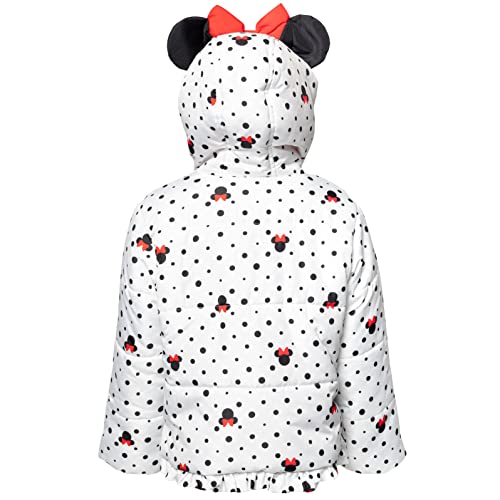 Disney Minnie Mouse Girls Winter Coat Puffer Jacket Toddler to Big Kid Sizes (2T - 8)3