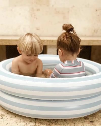 Image of Girls One Piece Swimsuit Zipper Long Sleeve Rash Guard Green Striped Sunsuit Seersucker Bathing Suit with Ruffle Butt