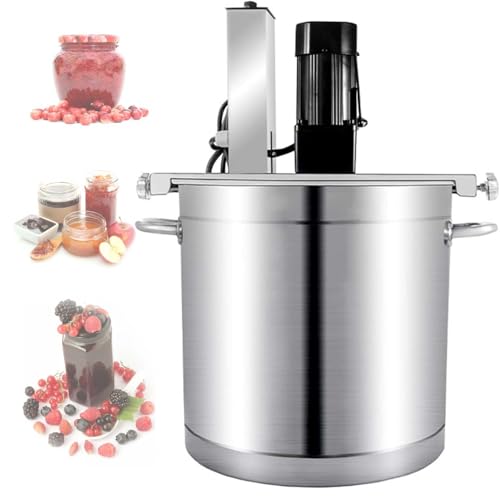 Electric Mixer Machine for Jam,Hot Pot Stir Frying Machine,Stainless Steel Gas Heeating,Automatic Pot Stirrer for Cooking,Adjustable Stirring Speed,25l,25L