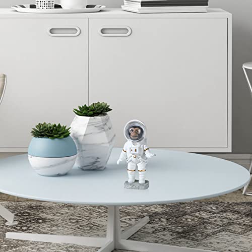 Astronaut Figurine, Resin Spaceman Sculpture Astronaut Statues Sculpture Astronaut Space Monkey Desk Ornament Astronaut Statue Decor Resin Statues For Ornament Space Themed Bedroom Decor Craft Gift #TOP4