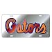 Craftique Florida Gators Laser Cut Inlaid Mirror Silver Tag Orange Gators