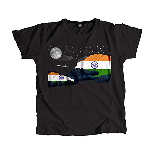 T-shirt India Night Clouds coton imprimé motif nuage haut graphique original homme femme