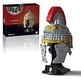 Givenni Roman Centurion Helmet Building Set, Build and Display, Collectible Roma Home Décor, Gift Idea for Classic Ancient Rome Fans (596PCS)