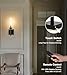 Wireless Wall Sconces with Remote Control, Battery Operated Wall Sconce Set of 2, Black & Gold Rechargeable Dimmable Wall Light for Bedroom Living room Bathroom Hallway Entryway Stairwell, 3000K