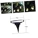 Homoyoyo 2pcs Led Solar Ground Lights Night Lights for Led Lighting Tool Outdoor Decor Buried Lamp