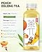 Tea PI Iced Tea – Peach Oolong Tea Sweet Iced Fruit Tea Bottles, Real Juice, -16.9 fl oz, 500mL, 15 Pack