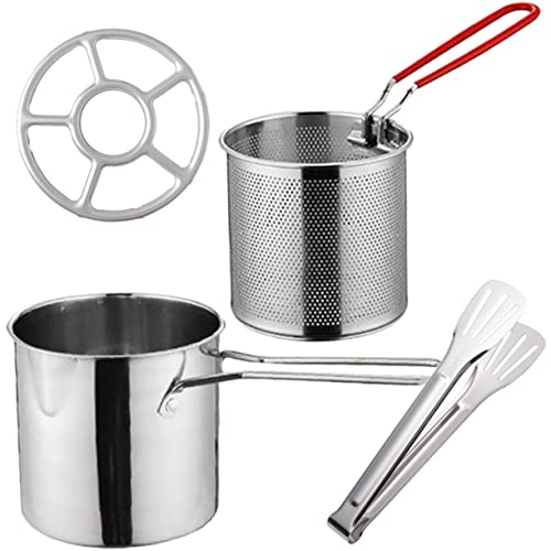 Cabilock Olla Freidora con Cesta De Kit Herramientas para Freír Aro para Freír Cebolla