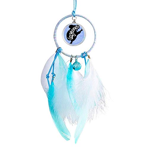DIYthinker Black Sloth Animal Silhouette Natural Dream Catcher Wind Chime Car Hanging Pendant