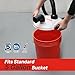 Shop-Vac Dust Collector, Portable Dust Collector for Woodworking, Fits 5 Gallon Bucket, Easy Disposal of Dust & Debris, Elbow Fittings, 2-1/2