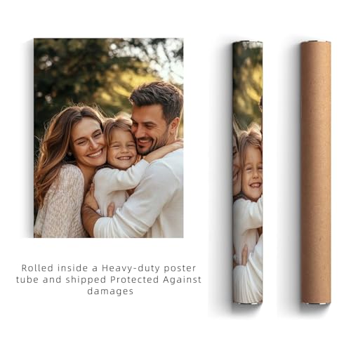 GZZFXXD Personalized Custom 8''x10'' Canvas Prints with Your Photo/your Image Large Wallart Wall Decor for Bedroom Dining room Living room Children's room(Unframed)