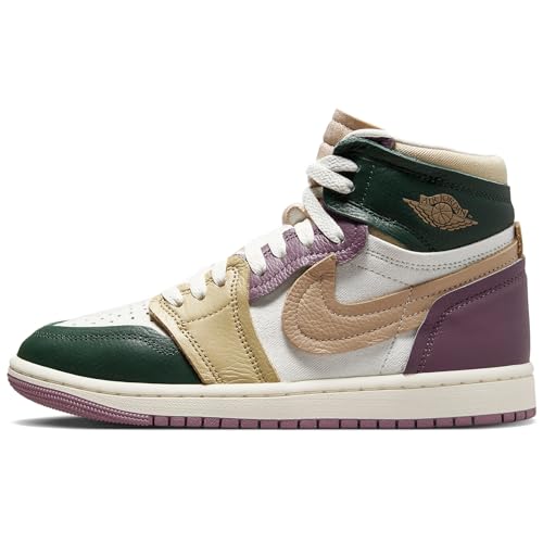 NIKE Air Jordan 1 High Method of Make Women's Shoes (FB9891-300, Galactic Jade/SAIL/Sky J Mauve/Desert) Size 6