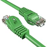 Cables Direct Online Cat6 100FT Network Ethernet Patch Cable, 550Mhz Internet Wire, Compatible with PC, Laptop, Modem, Router, TVs, Printer Cord, Consoles for Home and Office, Green