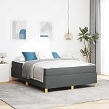 Genérico Cama Tipo Box Spring Gris Oscuro y y Gris Oscuro,Mobiliario,Camas y Accesorios,Camas y somieres,Gris Oscuro,46.9 KG,3398935