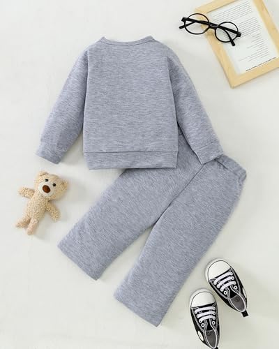 Image of Weebaby Toddler Girl Clothes Infant Girl Sweatsuit Baby Pant Set Outfits Fall Winter Clothing Little Clothes for Girl