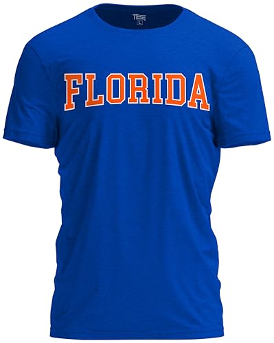 TeeStock Florida T-Shirt Bold Sport State Letters Tee for Fans and Game Days