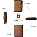Airkit Small Wallet Women RFID Blocking Soft Leather Bifold Compact Card Holder Wallet for Women with Zipper Coin Pocket 4 ID Window