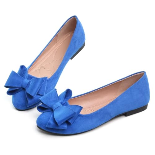Image of TN TANGNEST Women Fashion Bowknot Flats Comfort Pointed Toe Dress Shoes