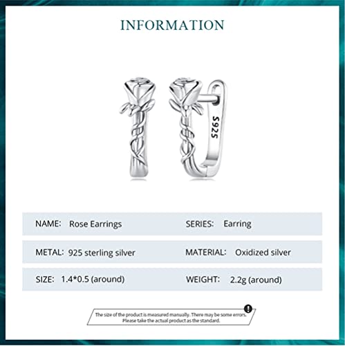 Créoles filigrane de roses argent sterling légères hypoallergéniques fleurs