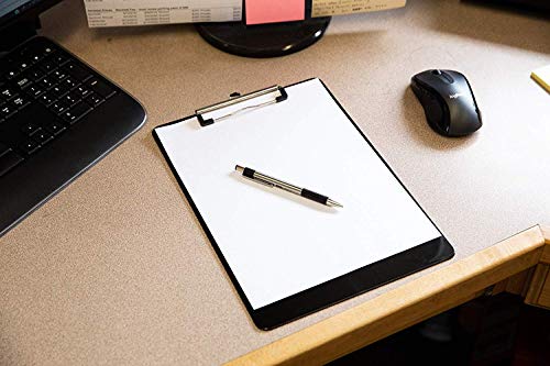 Black Plastic Clipboards (Set Of 6) Multipack - 12.5X9 Inch Clipboard Holds 100 Sheets, Low Profile | Colored Acrylic Clip Boards In Bulk For Kids & Professionals #TOP7