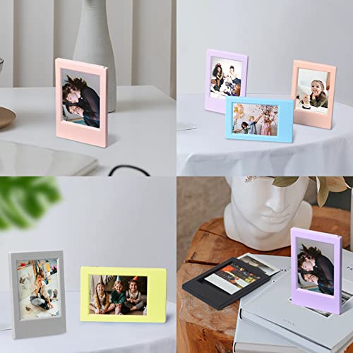Caiyoule Mini Picture Frame For Instax Mini 12/11/9/8/7+/Evo 3'' Film-Colorful Polaroid 2X3 Photo Frame (7 Pack) #TOP4