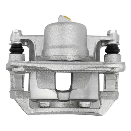 Image of Detroit Axle - Front Left Brake Caliper for 1998-2002 Toyota Corolla Chevrolet Prizm Disc Brake Caliper w /Bracket 1999 2000 2001 Replacement Driver Side Assembly