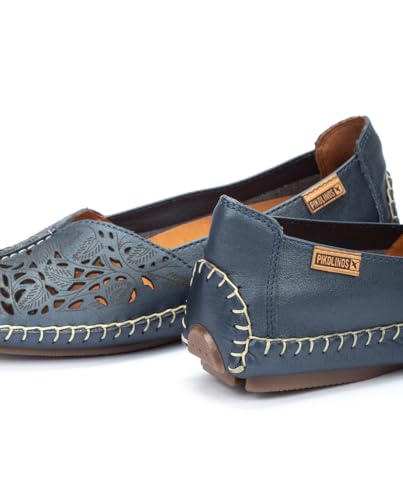 Image of PIKOLINOS Jerez 578-4976 Women's Slip-On Moccasins - Premium Calfskin Leather - Removable Cushioned Insole, Flexible Sole, Lightweight Everyday Comfort