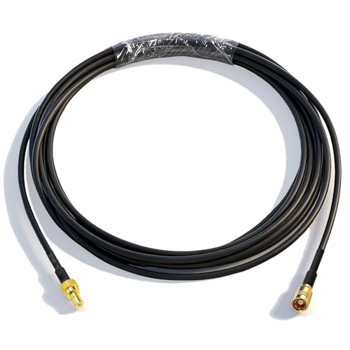 BINGFU DAB Kfz Antennekabel SMB Stecker auf SMB Buchse Adapter RG174 3m Verlängerungskabel Kompatibel mit DAB Autoradio