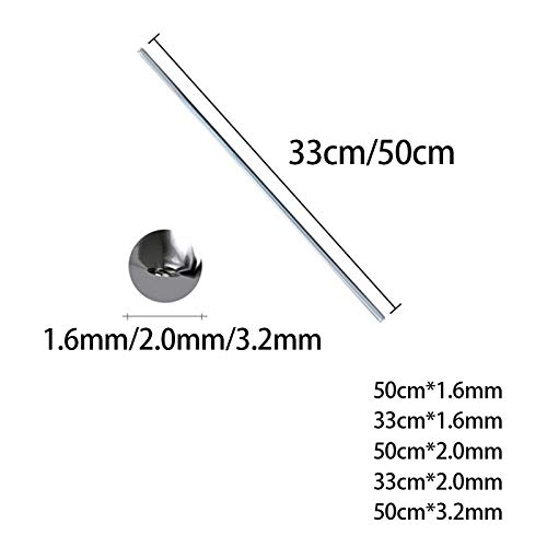 Filo Di Saldatura In Alluminio A Bassa Temperatura, Asta Di Saldatura Durevole Per Riparazione Senza Bisogno Di Polvere Di Saldatura - 10 Pezzi 2,0 Mm 50 Cm