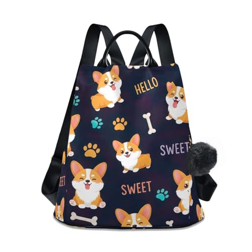 Sac à dos femme motif chien antivol : sécurisez vos trajets quotidiens avec style