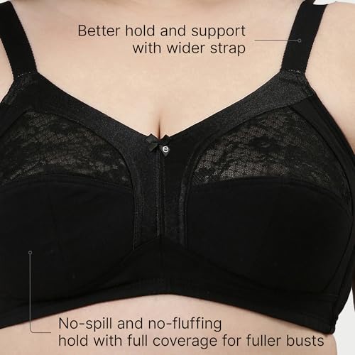 Image of Enamor Innovations Fabcool M-Frame Side Shaper Panel Women's Cotton Everyday Bra - Non Padded, Wirefree, Full Coverage - A014 (Available in Plus Sizes)