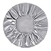 Jayke Joy Spare Tire Cover, Silver Wheel Cover PVC Leather Waterproof Dust-Proof Universal Fit for Jeep Trailer RV SUV Camper Vehicle (16 Inch)