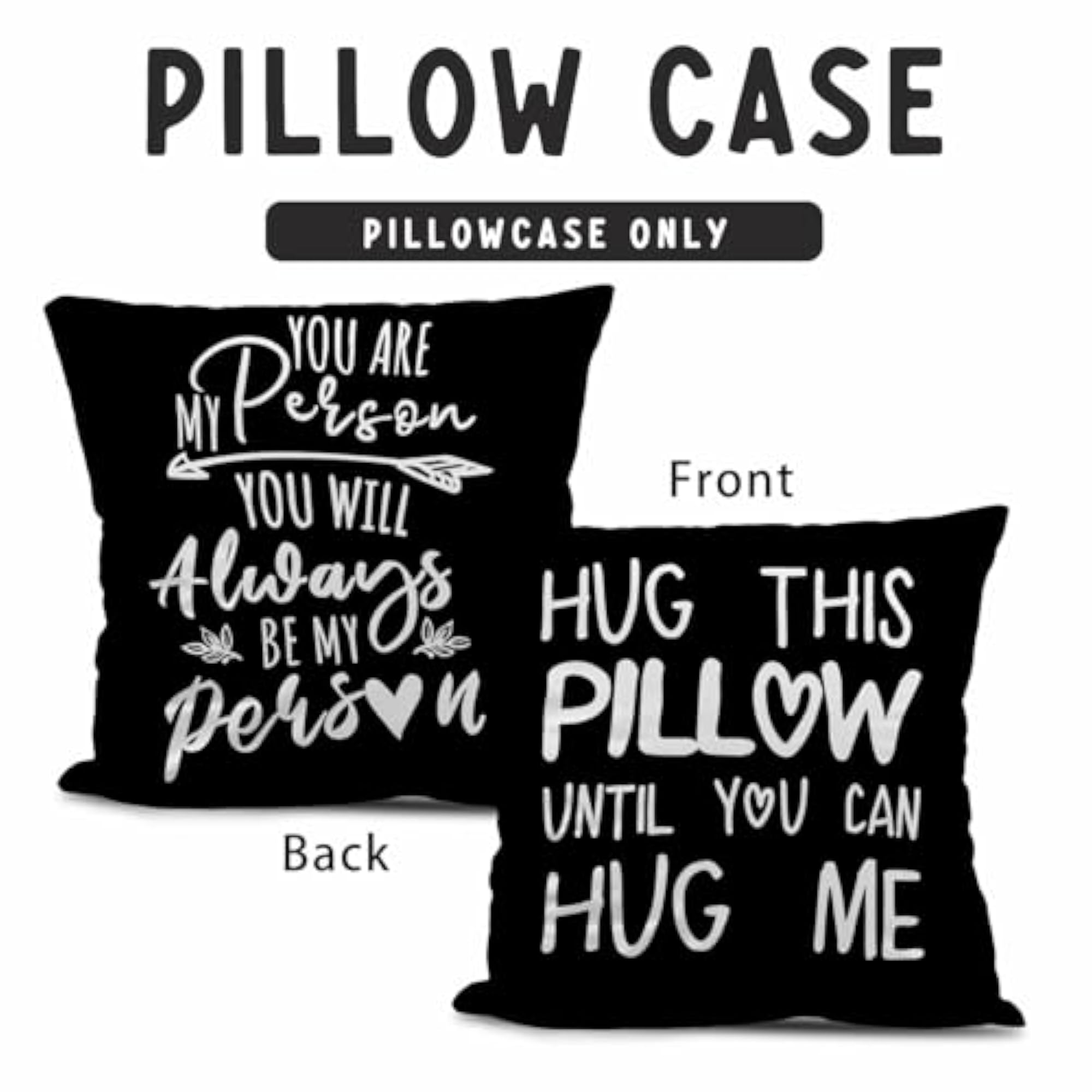 Long Distance Relationships Gifts Reversible Pillow Covers