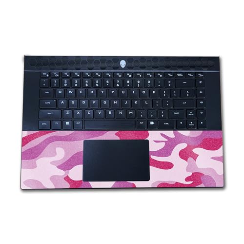 Image of Glossy Glitter Laptop Skin Compatible with Alienware M16 R2 (2024) - Pink Camo - Premium 3M Vinyl Protective Wrap Decal Cover - Easy to Apply | Crafted in The USA by MightySkins